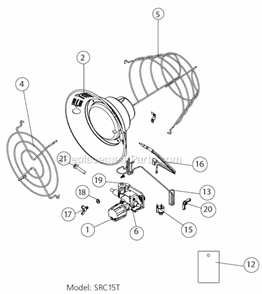 Page A Diagram and Parts List for SRC15T  Mr Heater Construction Heater